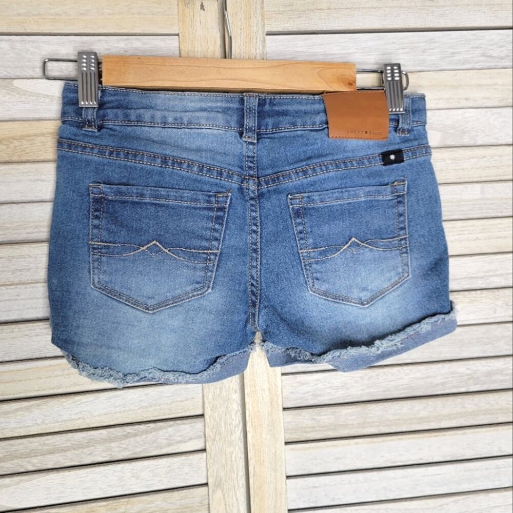 Lucky Brand Riley Short Girls Jeans Built In Flex Adjustable Waist 12 Cuffed